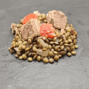 Bœuf de Corrèze et lentilles à l'huile de noix A