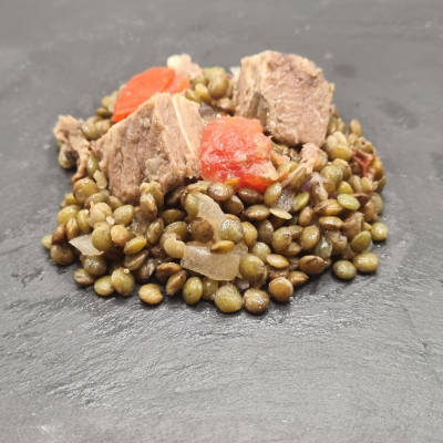 Bœuf de Corrèze et lentilles à l'huile de noix A
